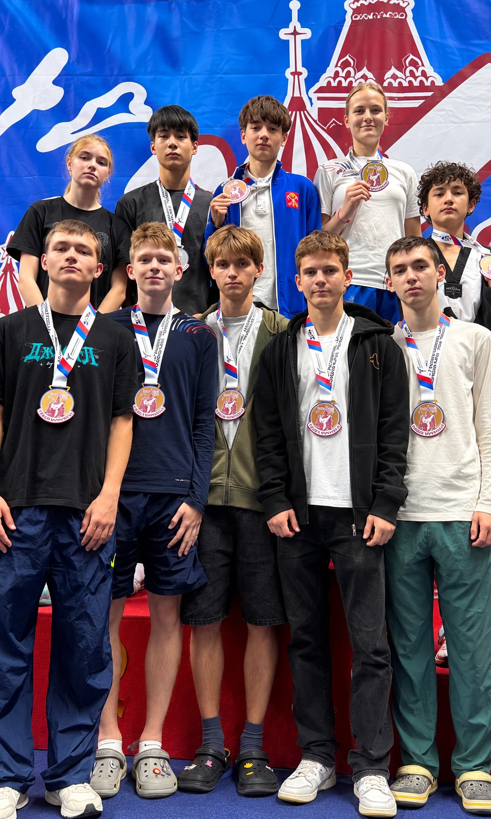 Воспитанники Пака Андрея Филипповича на международном турнире Russian Open - вторая часть командной фотографии