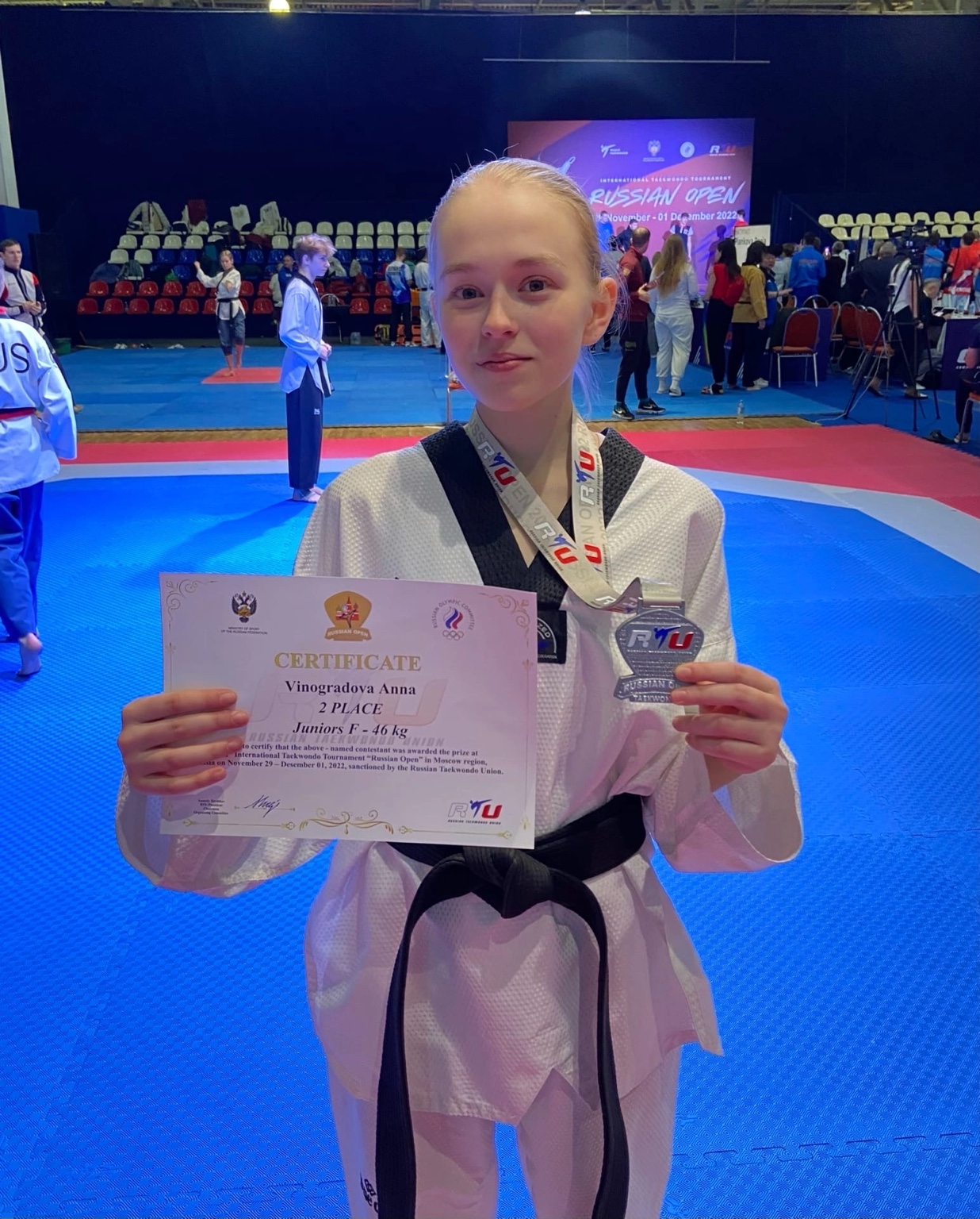 Виноградова Анна - серебряный призер международных соревнований Russia Open